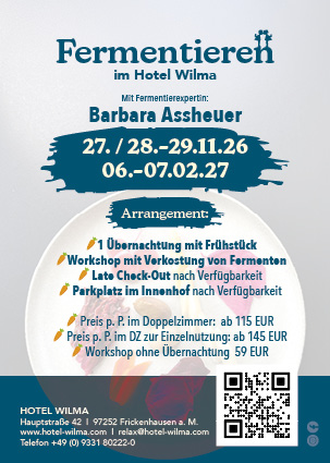 Fermentieren am 27.11.26 / 28.11.26 oder 06.02.27